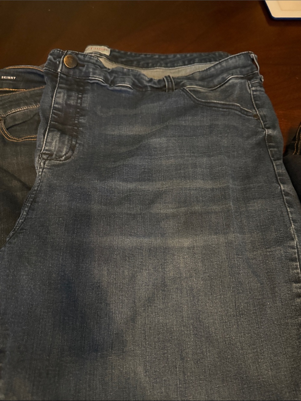 Womebs Dark Blue Jeans - mid rise skinny - Picture 3 of 4